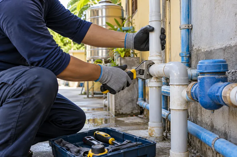 Pag-aayos ng PVC pipe connections
